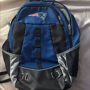 Patriots Blue and Silver Backpack